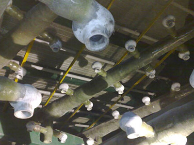 脫硫塔噴淋層更換加固